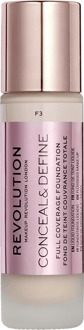 Revolution Foundation Revolution Makeup Conceal & Define Foundation F3 23 ml