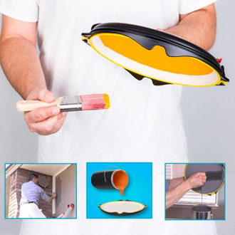 Revolution Gravity Paint Tray Multi-Function Adjustable Never Spill Anti-Gravity Paint Tray with Liner Set Easy Painting Tools