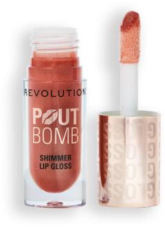 Revolution Lipgloss Revolution Pout Bomb Shimmer Gloss Nude Glow 4.5 ml