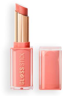 Revolution Lipgloss Revolution Pout Lip Gloss Stick Shimmer Peach Sorbet Nude 3 g