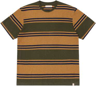 Revolution Loose t-shirt army stripe Groen - M