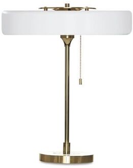 Revolve Tafellamp - Messing - Wit