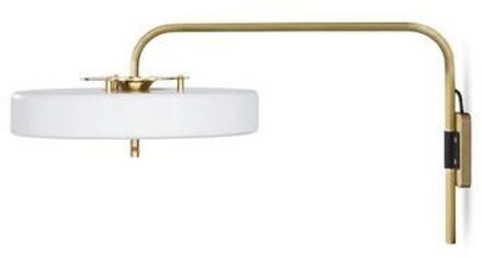 Revolve Wandlamp - Messing - Wit