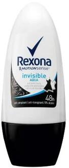 Rexona Deodorant Roller Invisible Aqua 6 x 50 ml - Voordeelverpakking