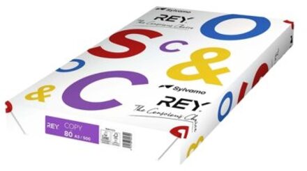 Rey Kopieerpapier Rey Copy A3 80gr wit 500vel Zwart