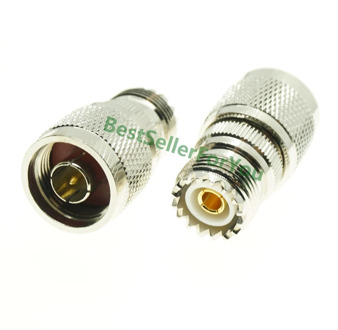 RF Adapter N Male Connector To UHF Female SO239 Female Straight Coax RF Radio Connector