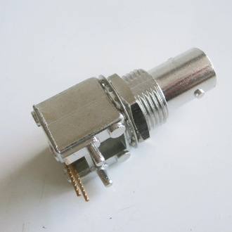 RF BNC Q9 Female O-ring Bulkhead Panel Mount Nut 90 Degree Right Angle Plug solder cup PCB RF connector Adapter BRASS