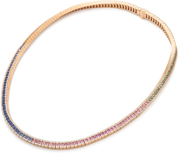 RG diamond & multicolor sapphire necklace 21.05766.001