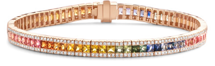RG sapphire rainbow diamond bracelet 12.02771