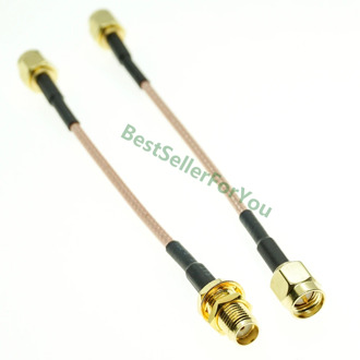RG316 RG174 Cable SMA Male To SMA Male Female Nut Bulkhead Extension Coax Jumper Pigtail