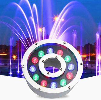 Rgb Led Fontein Licht 6W 9W 12W 18W 24W AC12V AC24V Zwembad Lamp Landschap Onderwater verlichting Waterdicht IP68 9W AC12V