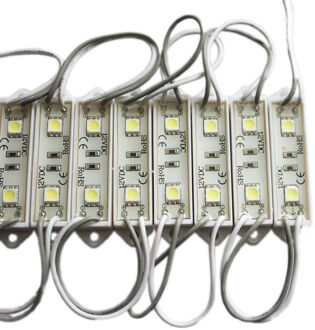 Rgb Led Licht Plastic Module 5050 Smd 2led Module Decoratieve Licht Voor Brief Teken Reclame Waterdichte IP67 wit