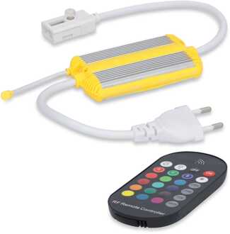 RGB LED Strip dimmer - Inclusief RF afstandsbediening - Geschikt voor RGB LED Strips Glow60 & Glow120 - Maximaal 1500 Watt Wit/grijs