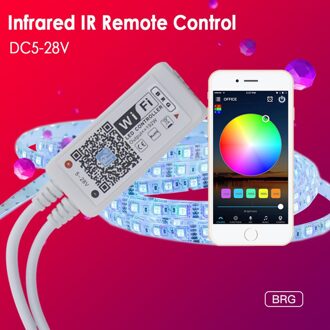 RGB Licht met Led Controller 24 Key Infrarood IR Afstandsbediening Alexa Muziek Wifi Controller Licht Wifi Led Controller