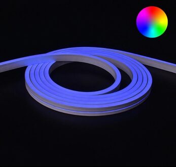 RGB neon led flex maxi recht 10 meter - losse strip