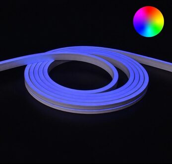 RGB neon led flex maxi recht 8 meter - losse strip