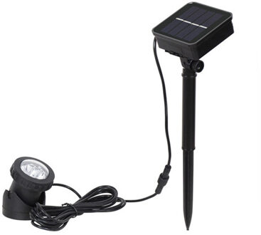 Rgb Solar Led Onderwater Verlichting Waterdichte Vijver Water Tuin Aquarium Spotlight Landschap Lamp Led Gazon Verlichting 1bulb wit reeks