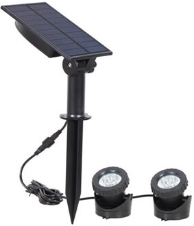 Rgb Solar Led Onderwater Verlichting Waterdichte Vijver Water Tuin Aquarium Spotlight Landschap Lamp Led Gazon Verlichting 2bulbs RGB reeks