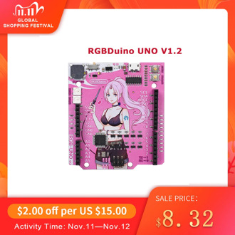 RGBDuino UNO V1.2 Jenny Development Board ATmega328P Chip CH340C VS Arduino UNO R3 Upgrade For Raspberry Pi 4 Raspberry Pi 3B