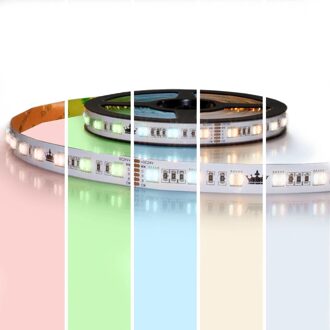 RGBWW premium led strip per meter inclusief controller en voeding 11-20 meter