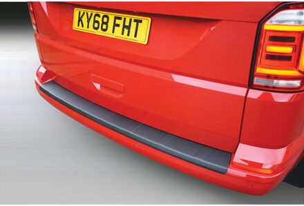 RGM ABS Achterbumper beschermlijst passend voor Volkswagen Transporter T6 Caravelle/Multivan 9/2015- met achterklep Zwart 'Ribbed'