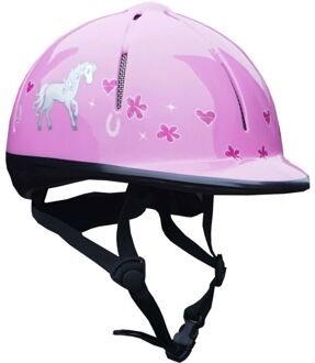 RH VEILIGHEIDSHELM RIDER XS/S pink