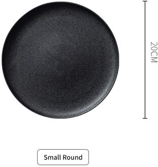 Rhe Europese Steak Westerse Plaat Zwart Pizza Ronde Plaat Vierkante Dessertbord Rechthoekige Sushi Keuken Servies klein ronde