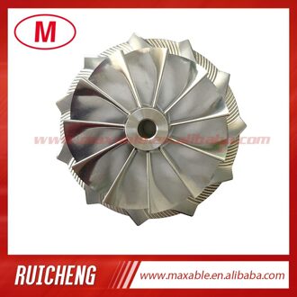 RHF5 46.02/58.00Mm 11 + 0 Blades Hoge Prestaties Turbo Billet/Frezen/Aluminium 2618 Compressor Wiel