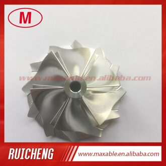 RHF5H 43.26/56.00mm 6 + 6 blades hoge prestaties turbo billet/frezen/aluminium 2618 compressor wiel voor VF38/VF40/VF54
