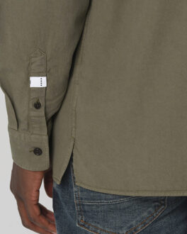 Rhiley casual overhemd met lange mouwen Groen - XL