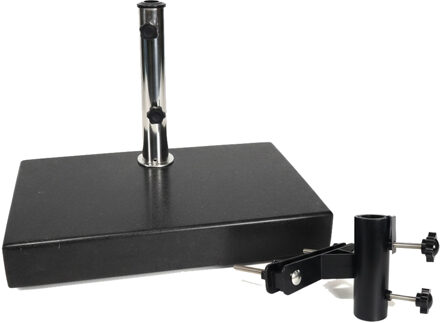 Rhino parasolvoet balkon graniet 30kg met balkonklem grid plus 46mm