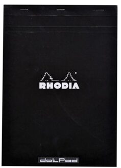 Rhodia Schrijfblok Rhodia A4 80vel dots zwart