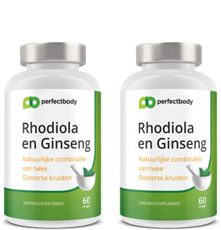 Rhodiola Rosea (rozenwortel) Extract 2-pack - 120 Vcaps - PerfectBody.nl