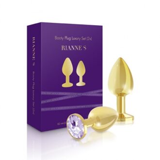 Rianne S Booty Plug Set - Buttplug - 2 Stuks - Goud