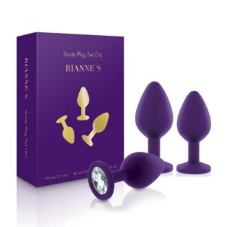 Rianne S Soiree - Booty Plug Set 3x Paars - 000