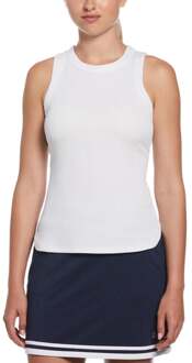 Rib Tanktop Dames-Wit - XS