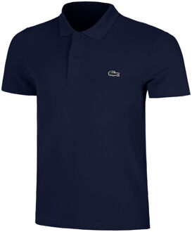 Ribbed Collar Polo Heren blauw - L