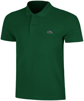 Ribbed Collar Polo Heren groen - M