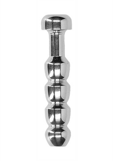 Ribbed Hollow Penis Plug - 0.4 / 10 mm