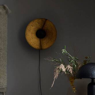 Ribble wandlamp, mat zwart, Ø 35 cm, metaal