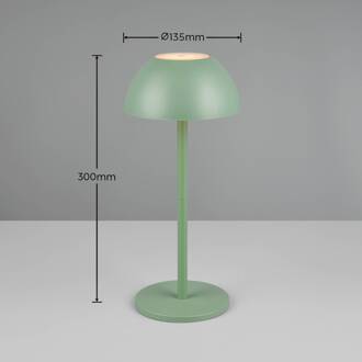 Ricardo LED tafellamp, groen, hoogte 30 cm, kunststof pistachegroen