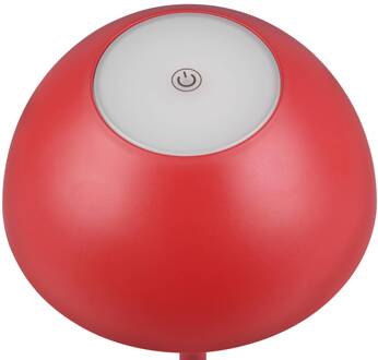 Ricardo LED tafellamp, rood, hoogte 30 cm, kunststof
