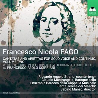 Riccardo Angelo Strano - Francesco Nicola Fago: Cantatas and Ariettas for Solo Voice /... CD