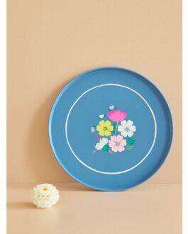 Rice dienblad metaal, kleur blauw