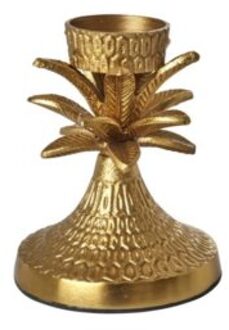 Rice kaarsenhouder goud - palmboom