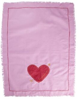 Rice katoenen theedoek roze