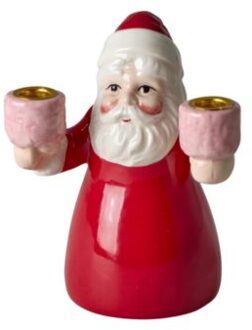 Rice keramieken kandelaar kerstman, klein