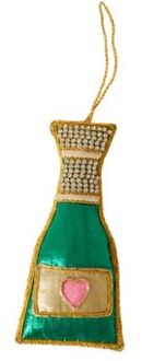 Rice kerst - kerstboomhanger champagne