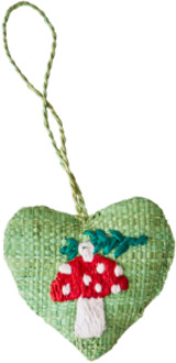 Rice kerst - kerstboomhanger paddenstoel