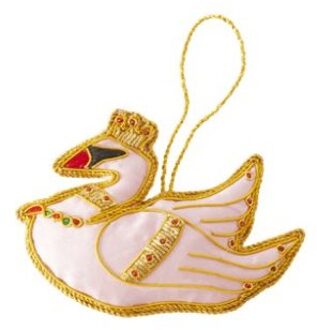 Rice kerst - kerstboomhanger zwaan